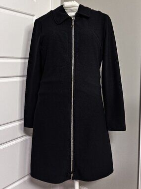 Sisley Women's Black Zip-Up Coat/Blazer